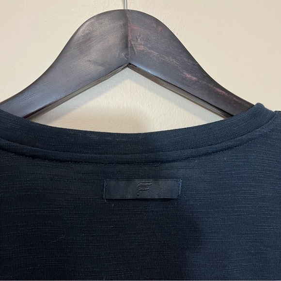 Fabletics Black Burnout Material T-Shirt - Picture 6 of 10